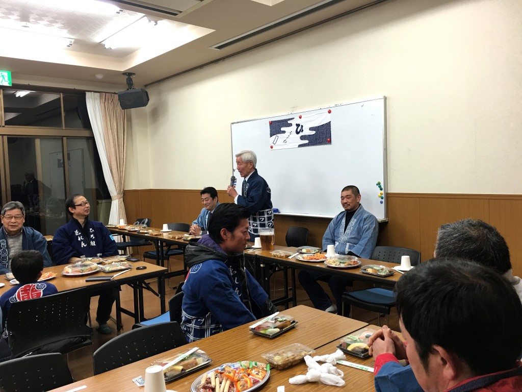 平成28年度広沢町凧揚会ひ組発会式 自治会長挨拶