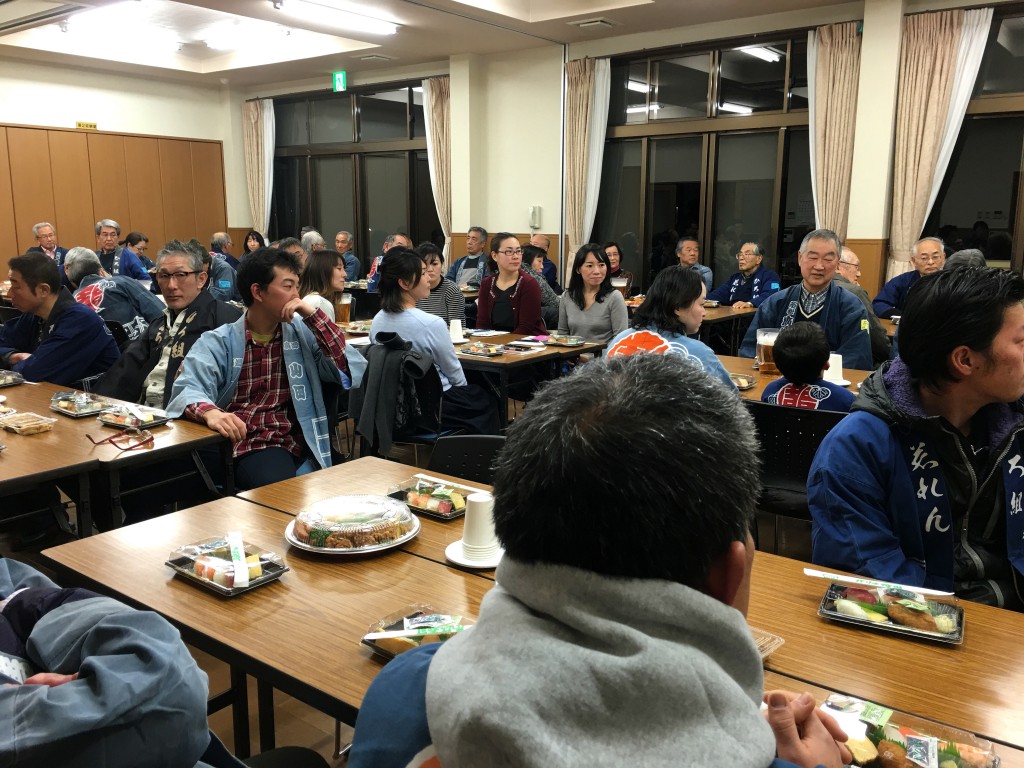 平成28年度広沢町凧揚会ひ組発会式の様子