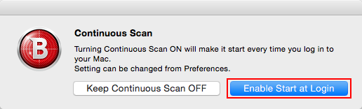 Mac起動時にVirus Scanner Plusを常駐させる